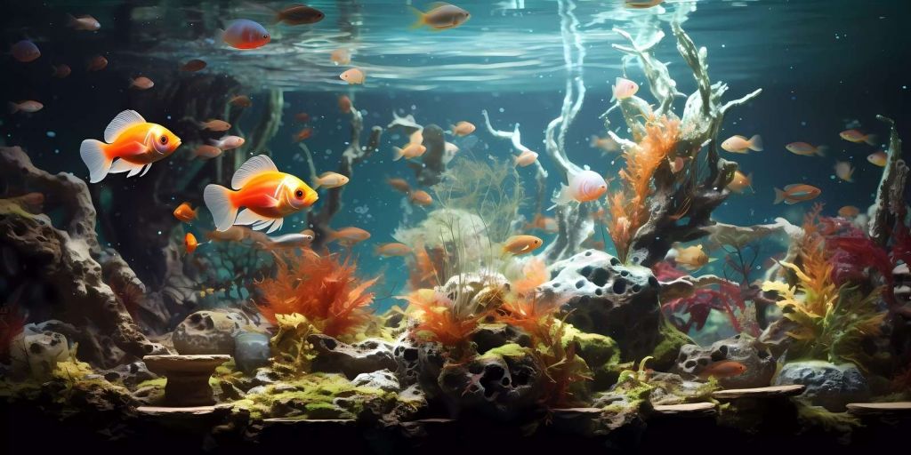 Goldfisch Unterwasserreich
