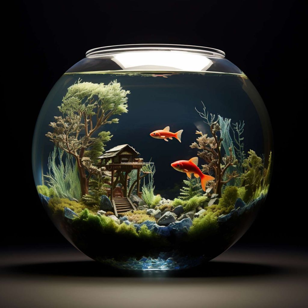 Miniatur Welt Fischglas