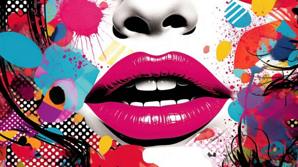 Pop-Art-Lippen
