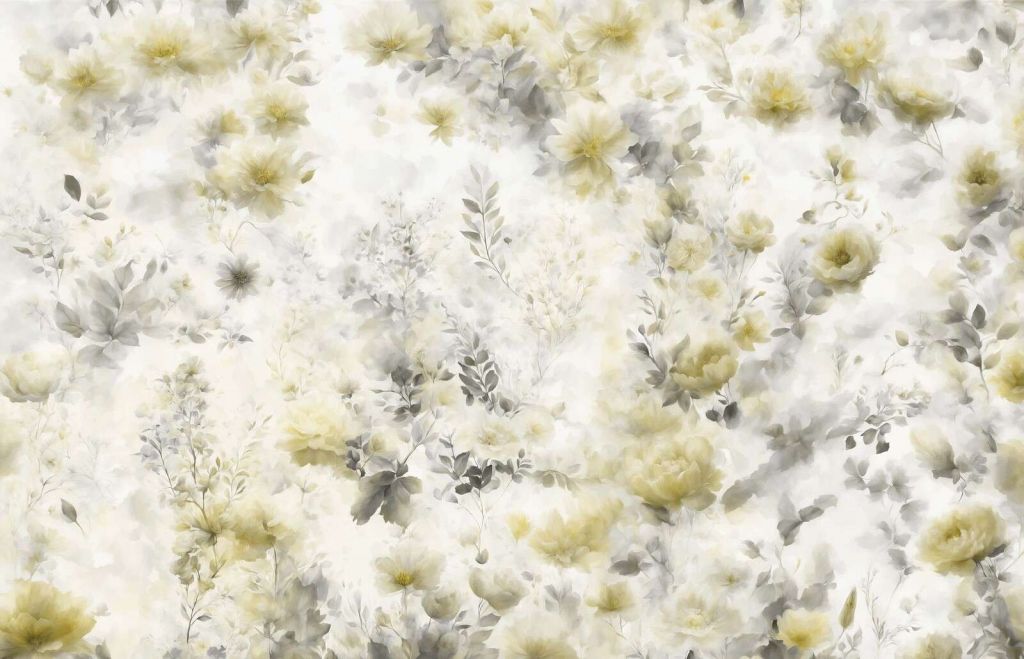 Zarte Blumenstimmung - gelb