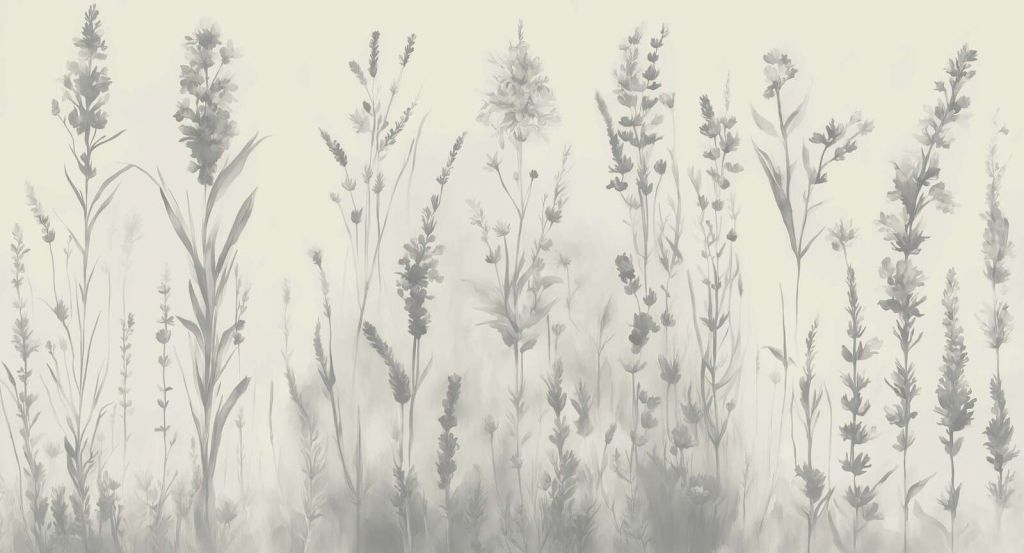 Lavendellicht Nahtlos Elfenbeinweiß