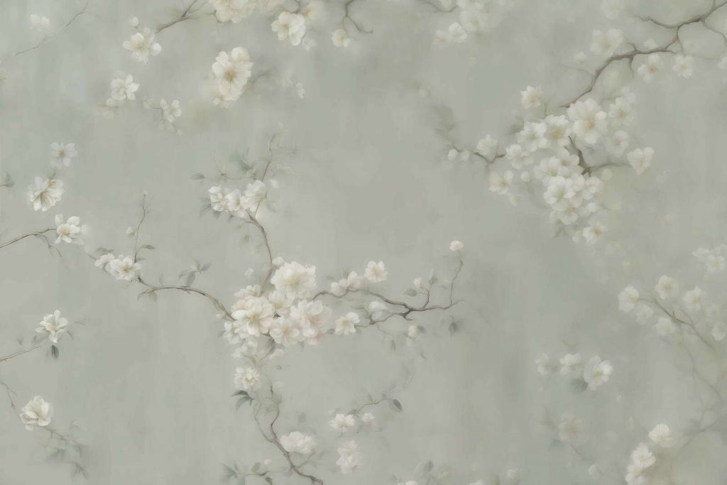 Liebliche Zweige von Blumen Grün