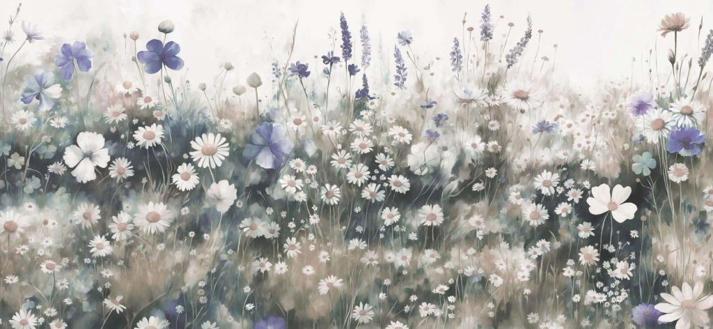 Üppiges Grün des Sommergrau