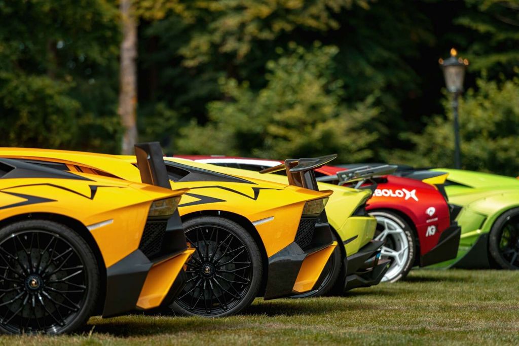 Supercar Sammlung in der Natur
