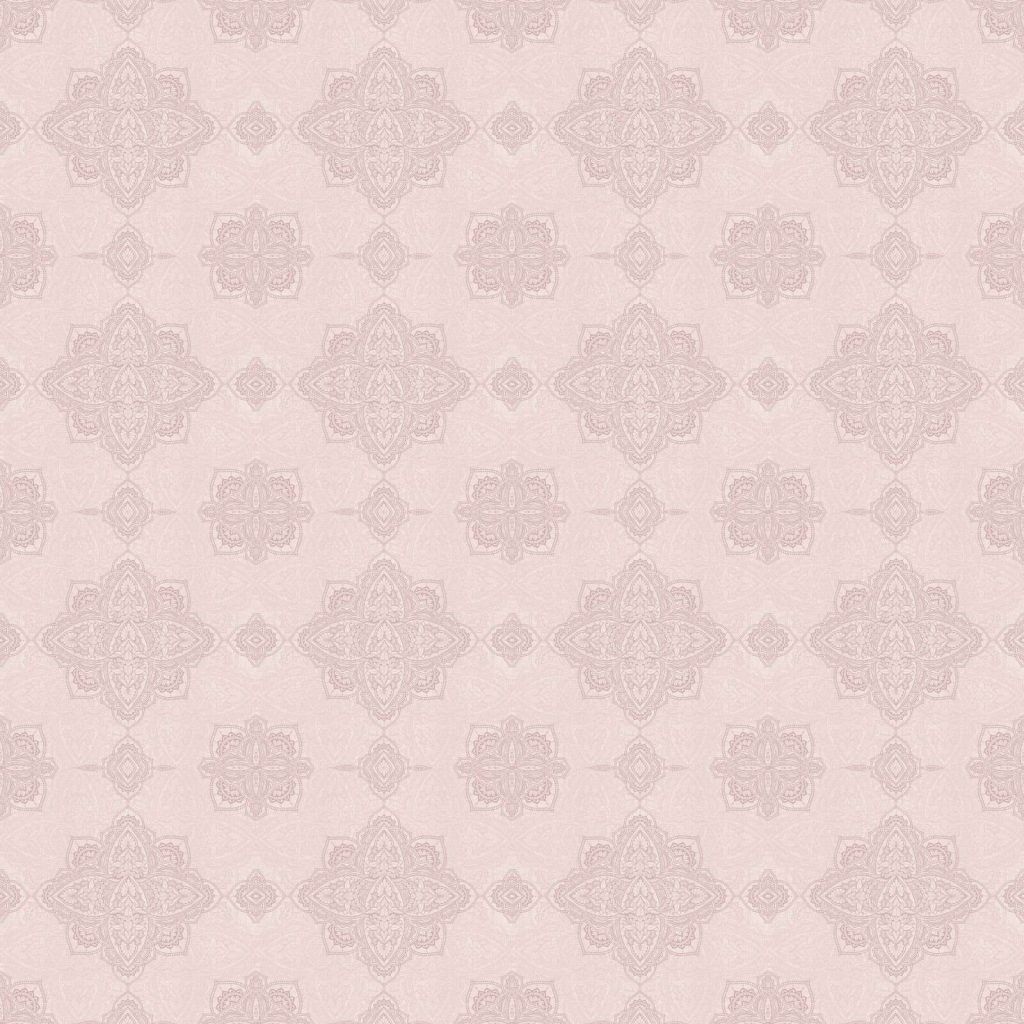 Sanftes rosa orientalisches Medaillonmuster