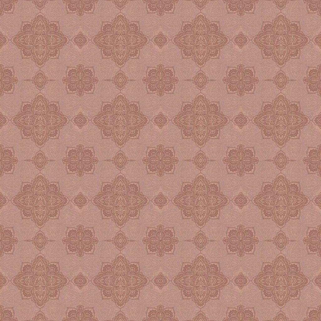 altrosa orientalisches Medaillonmuster