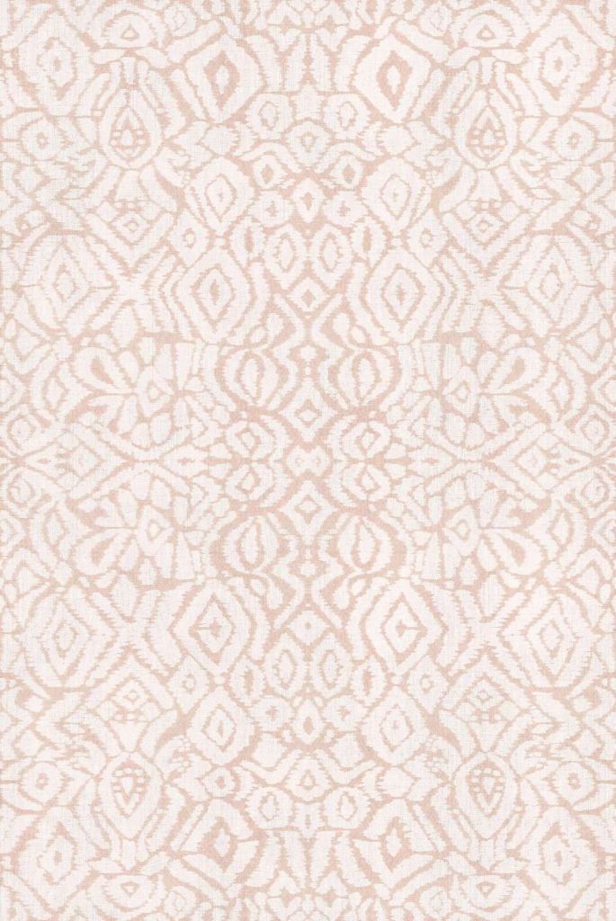 Weiches Pfirsich-Ikat-Ornamentmuster