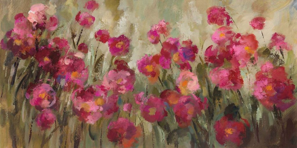 Feuerrote Blumen im Sommerglanz.