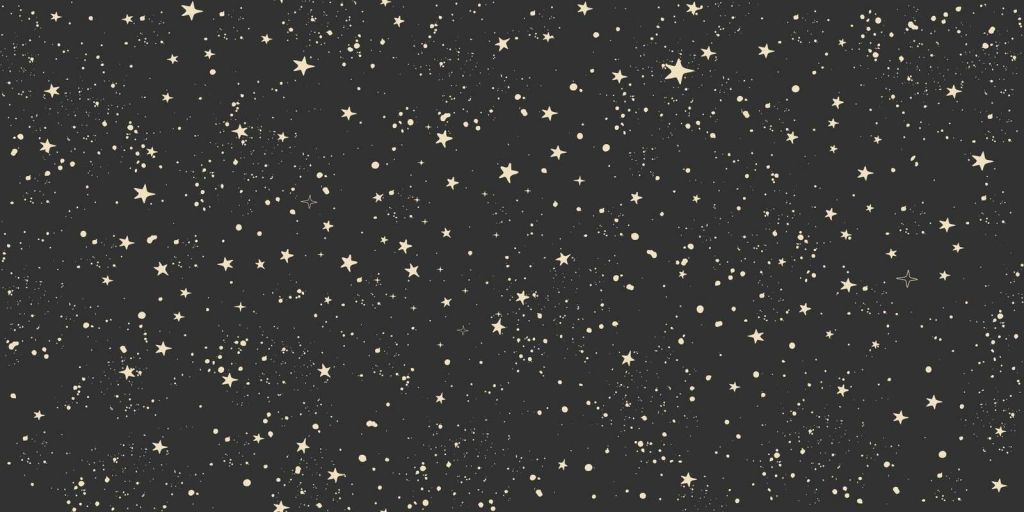 Sanftes Sternenfeld in tiefem Nachtschwarz