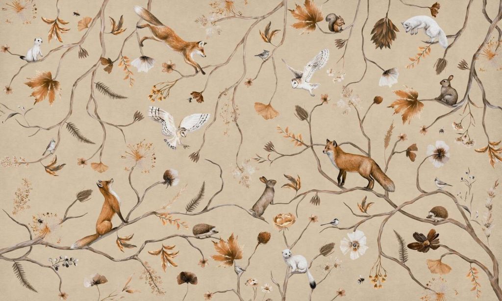 Playful Forest - Vintage - Beige