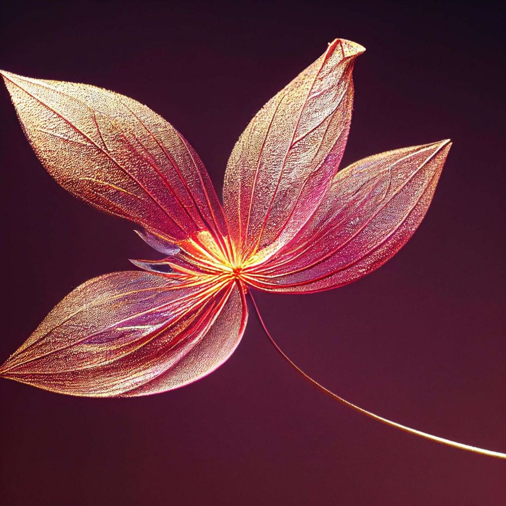 Makro Delonix regia Blume