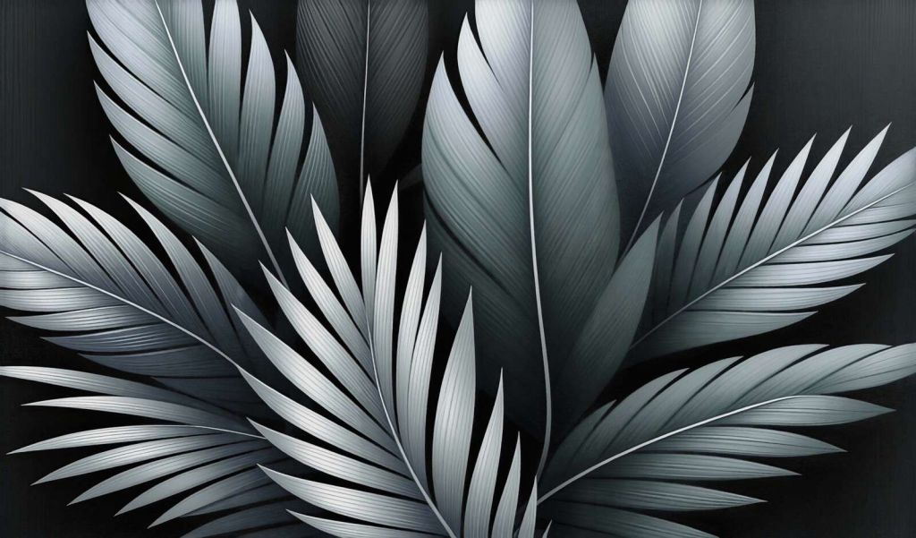 Kühle Federn in sanften Grautönen.