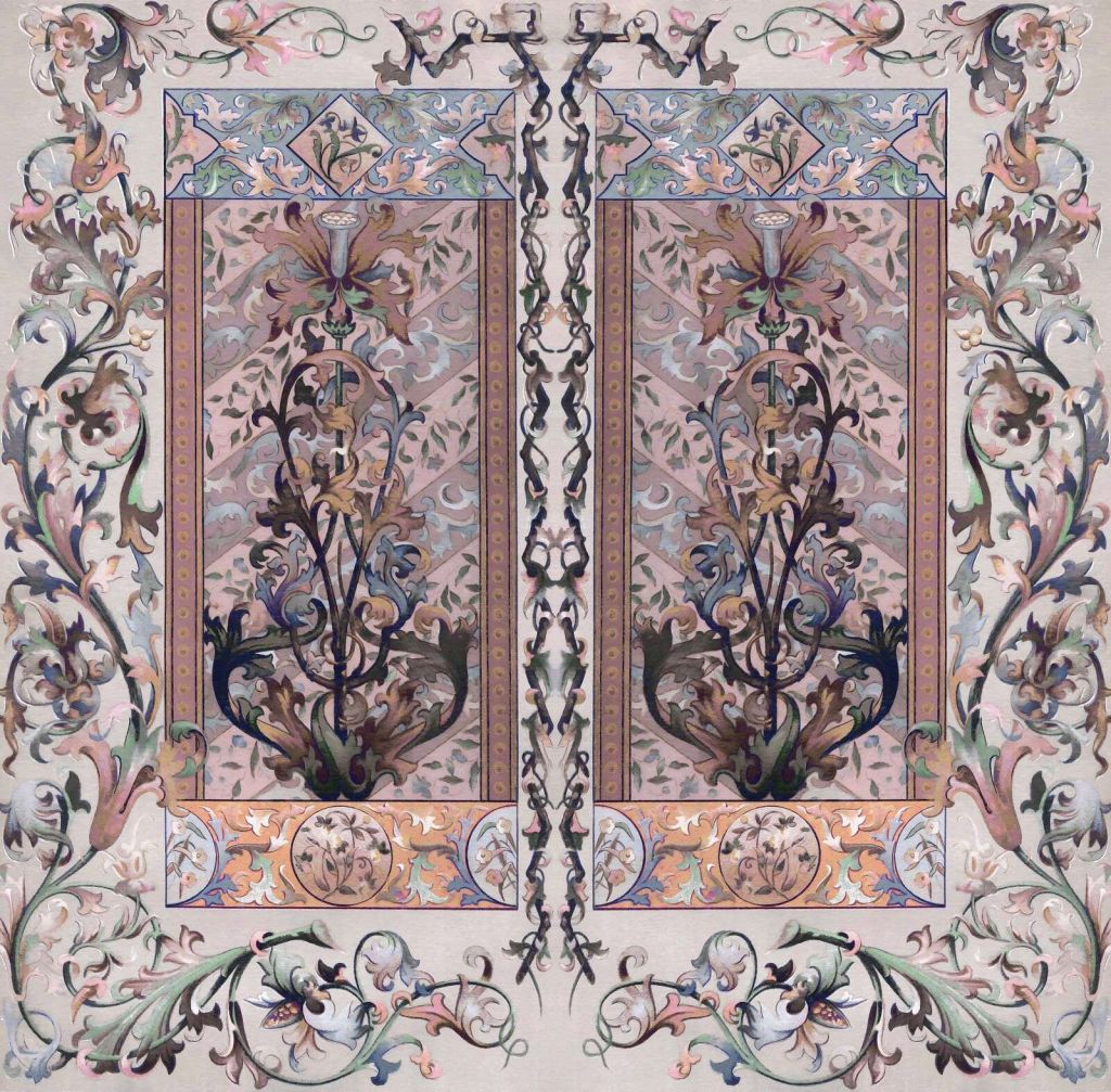 Pastellornamente im Jugendstil