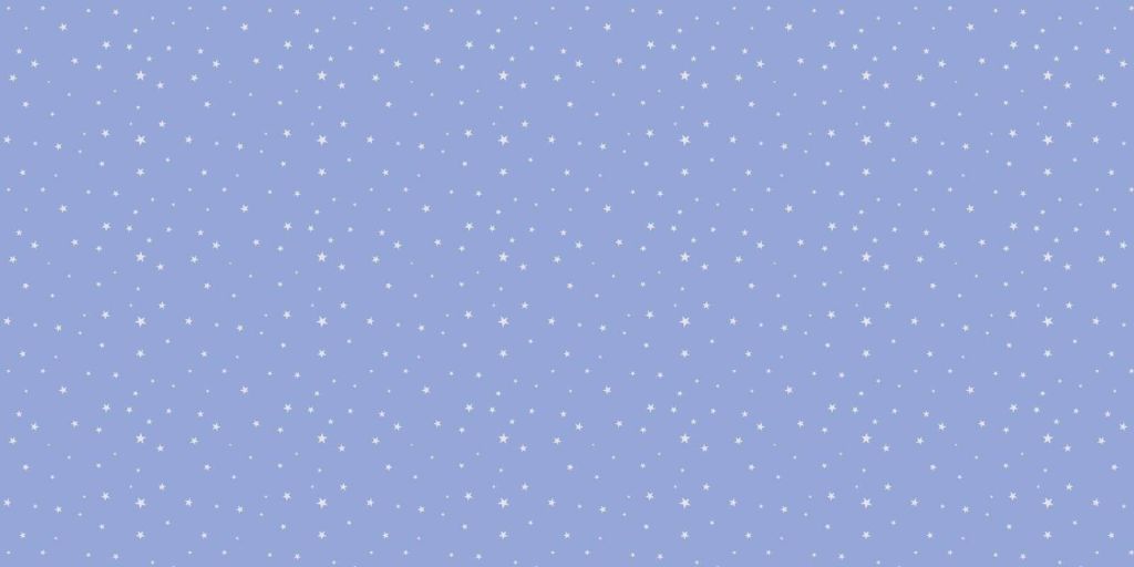 Weiße Sterne auf Lavendelblau