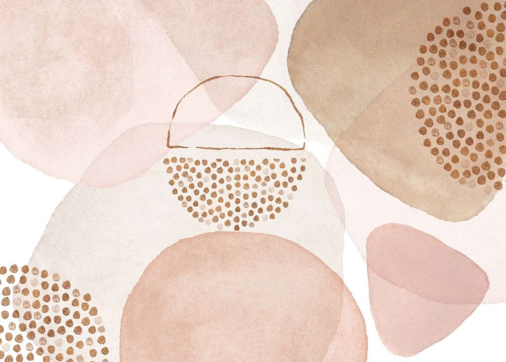 Boho-Mid-Century-Stil in Blush-Pfirsich