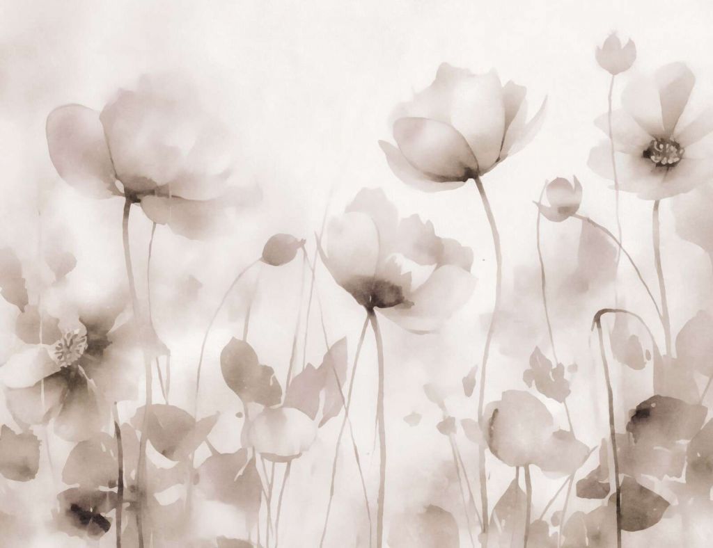 Ätherische Wiesenblumen hellbeige