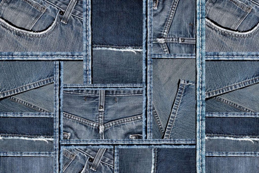 Blaue Denim-Textur