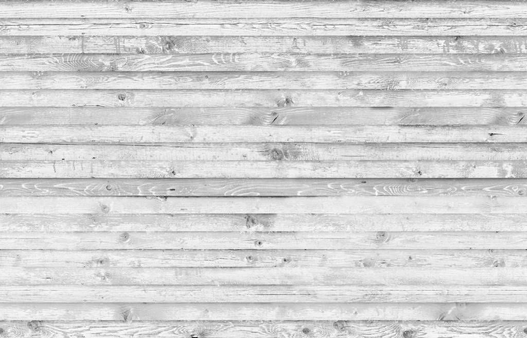 Holz Tapete  - Whitewash Holz horizontal - Flur