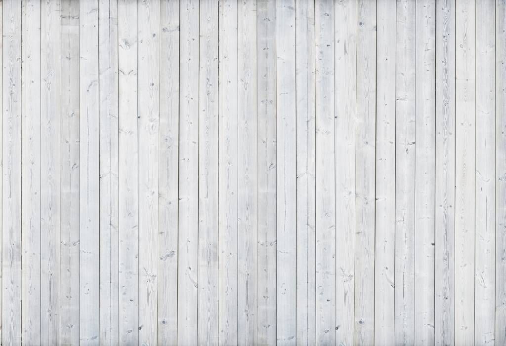 Holz Tapete  - Whitewash Holz vertikal - Schlafzimmer