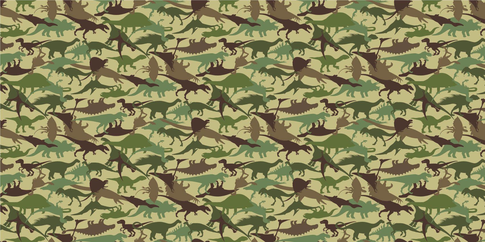 Dinosaurier - Dino camouflage - Kinderzimmer