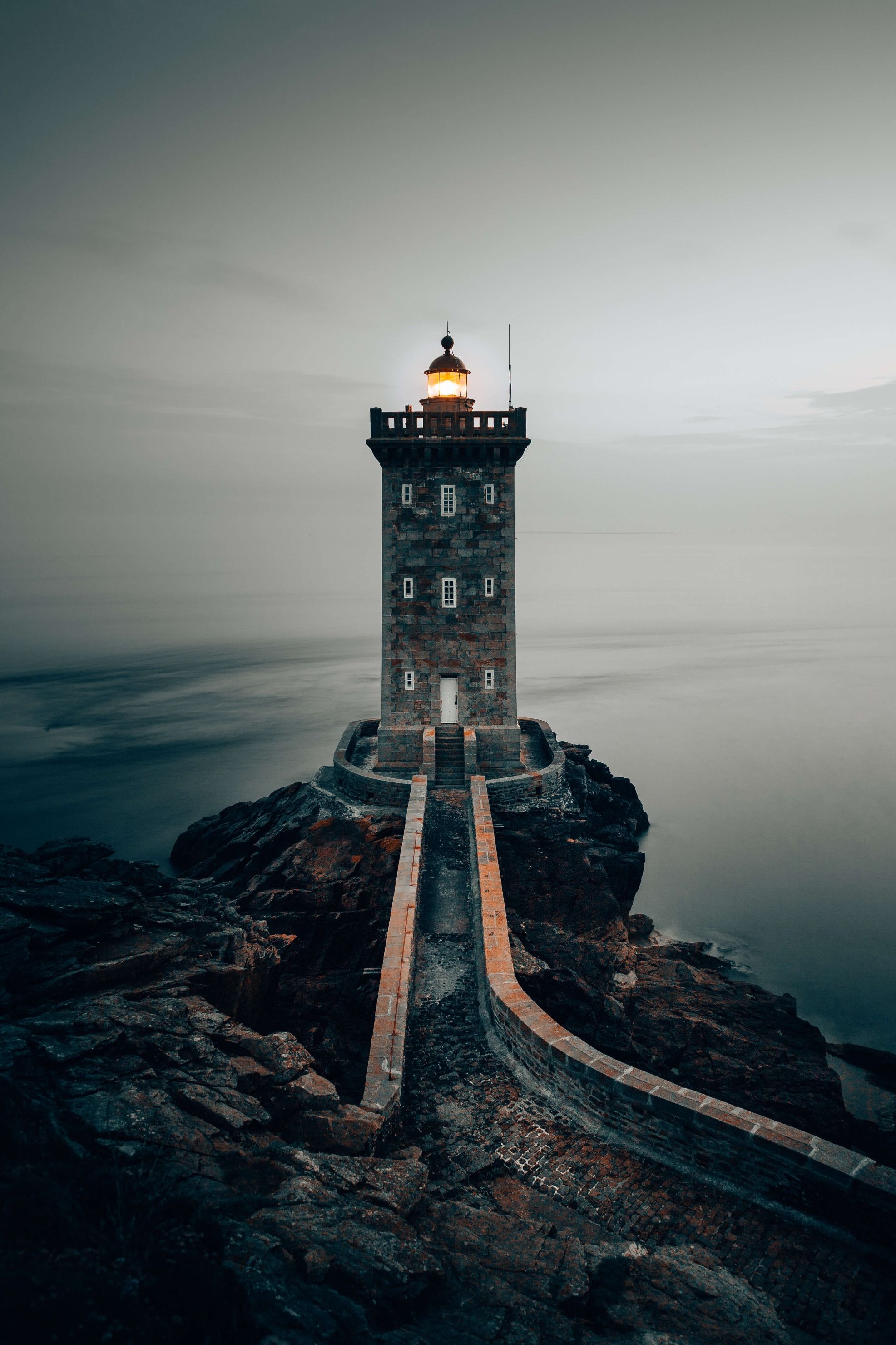 Natur Leuchtturm in der Bretagne
