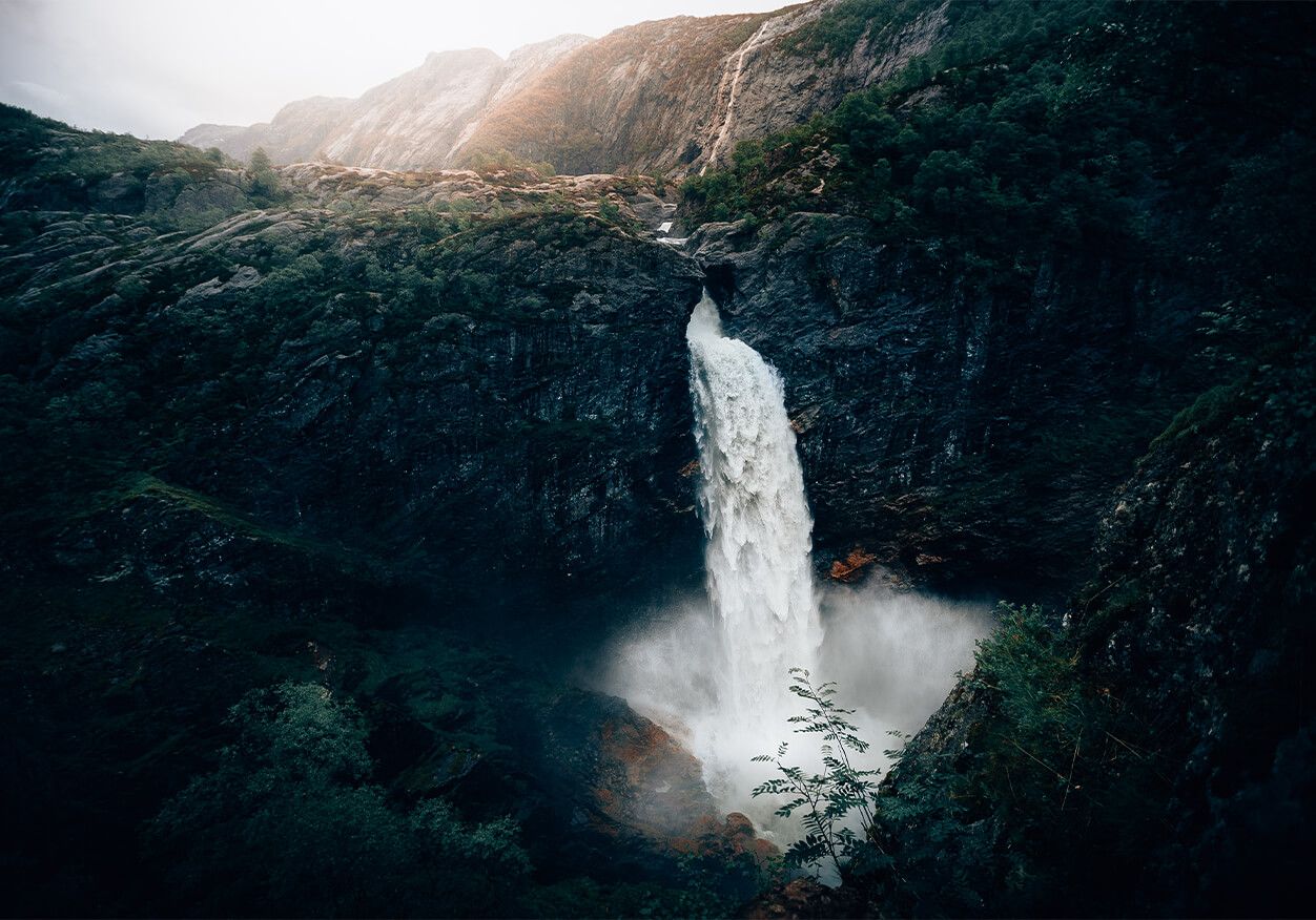 Wallpaper Beeindruckender Wasserfall