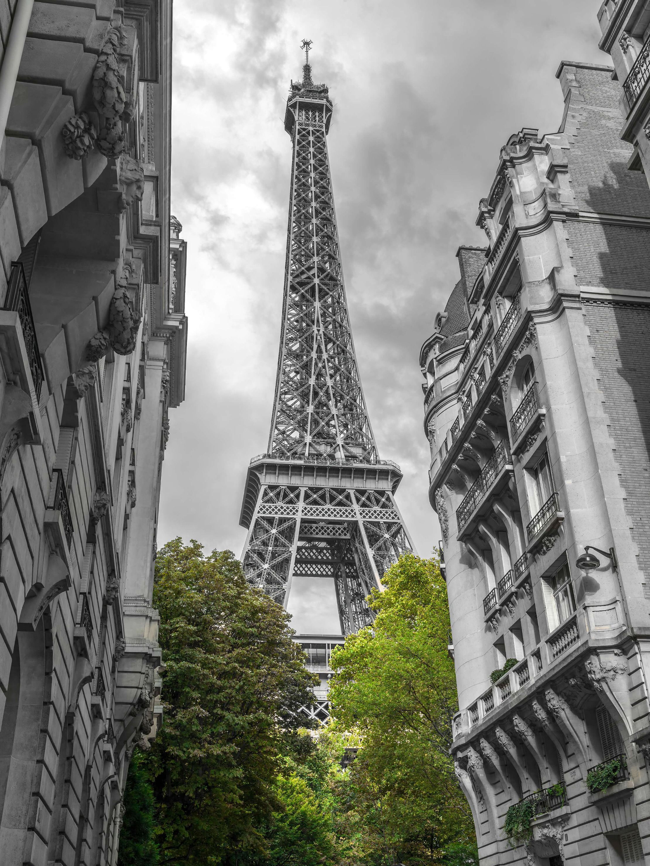  Eiffelturm schwarz und weiß