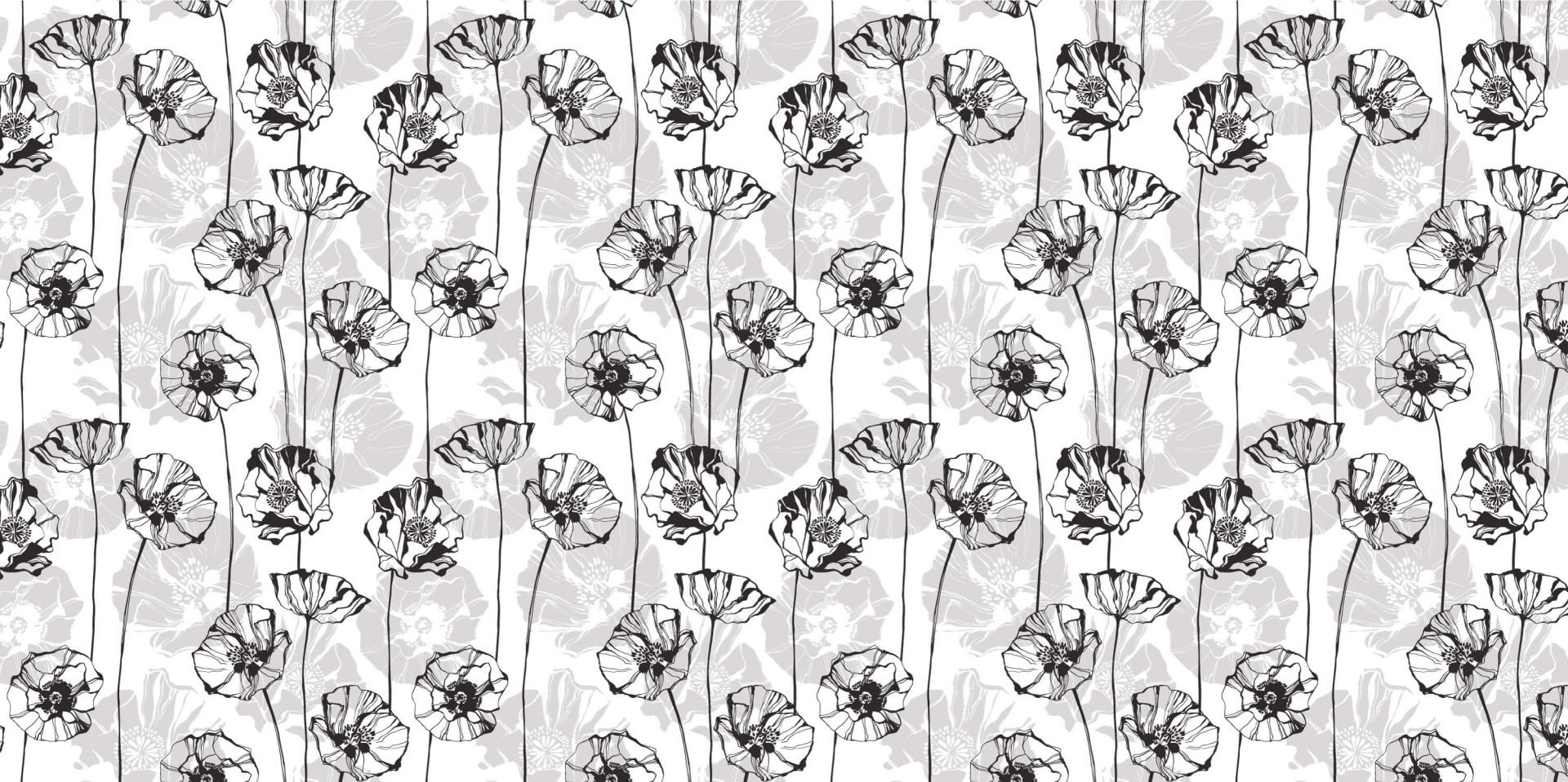 Grafische Mohnblumen