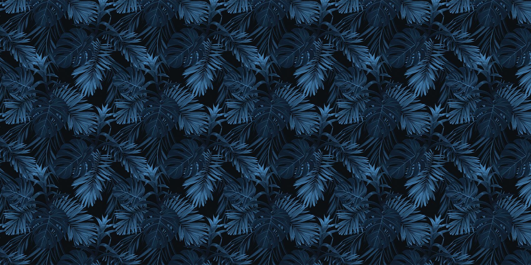 Blaue tropische Blätter