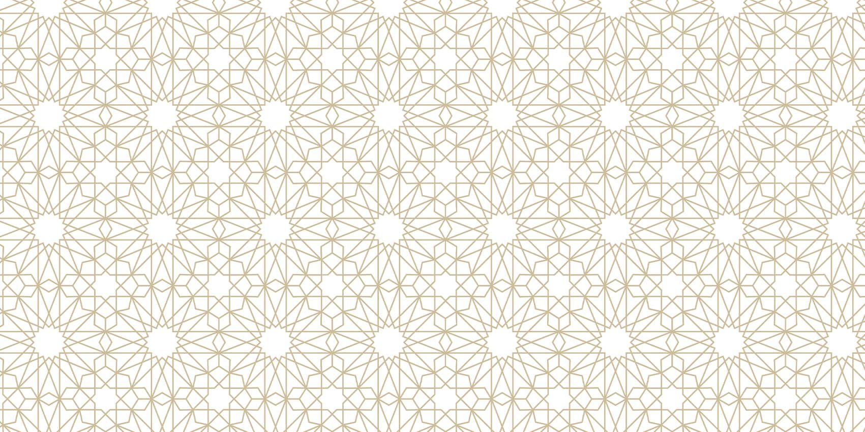 Geometrische Blumen, weiß