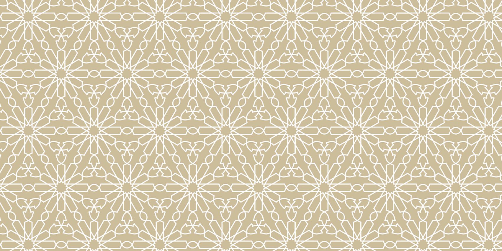 Geometrische Blumen, gold