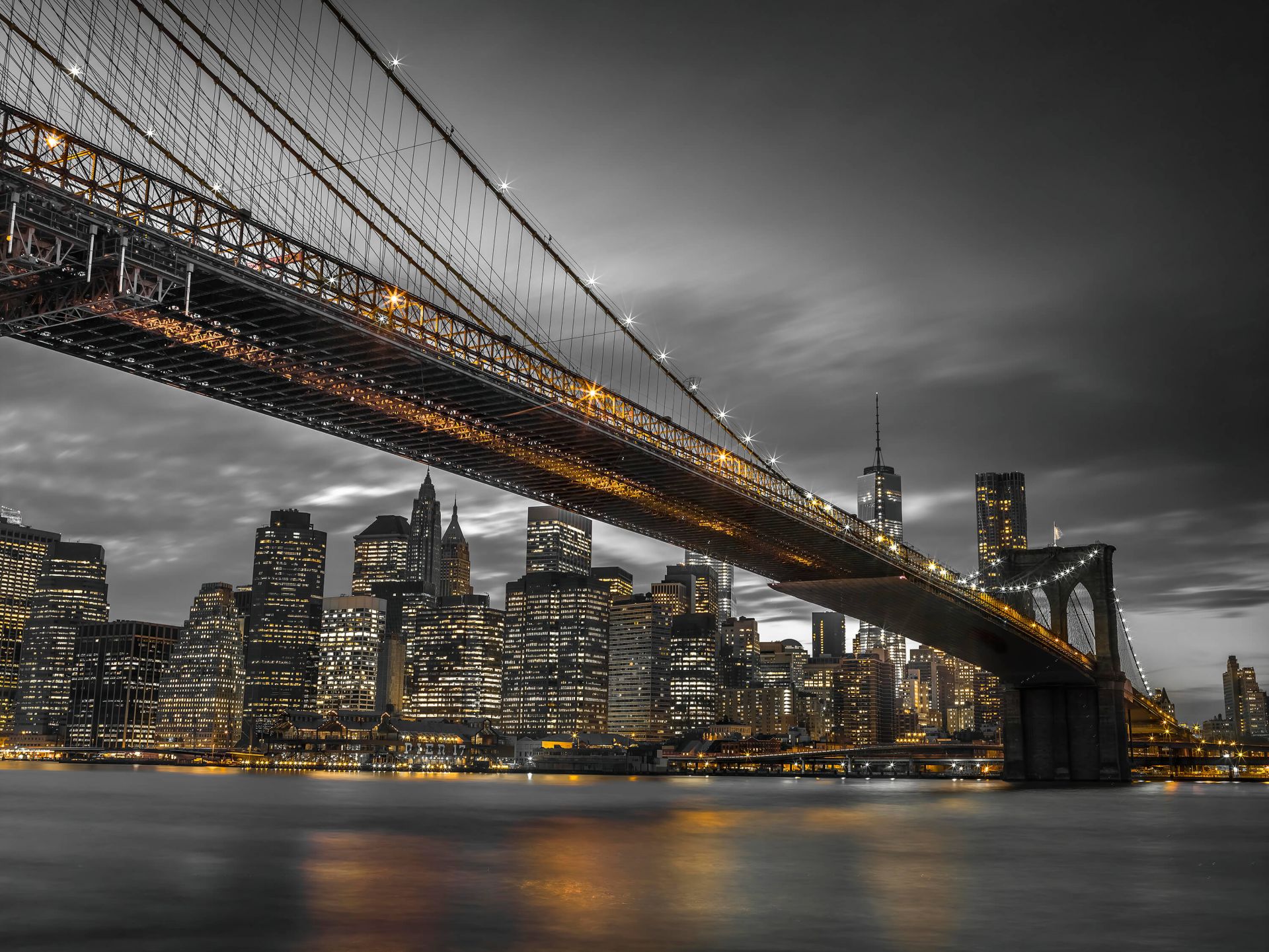 - York Brooklyn-Brücke, Fototapete New