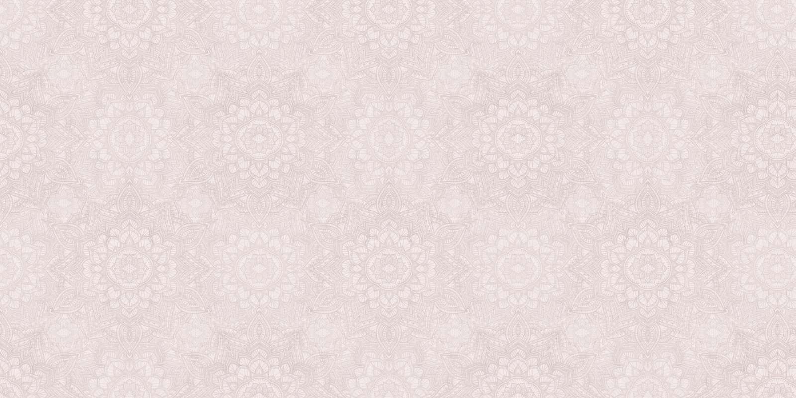 Goldenes Boho-Mandala - errötetes Rosa