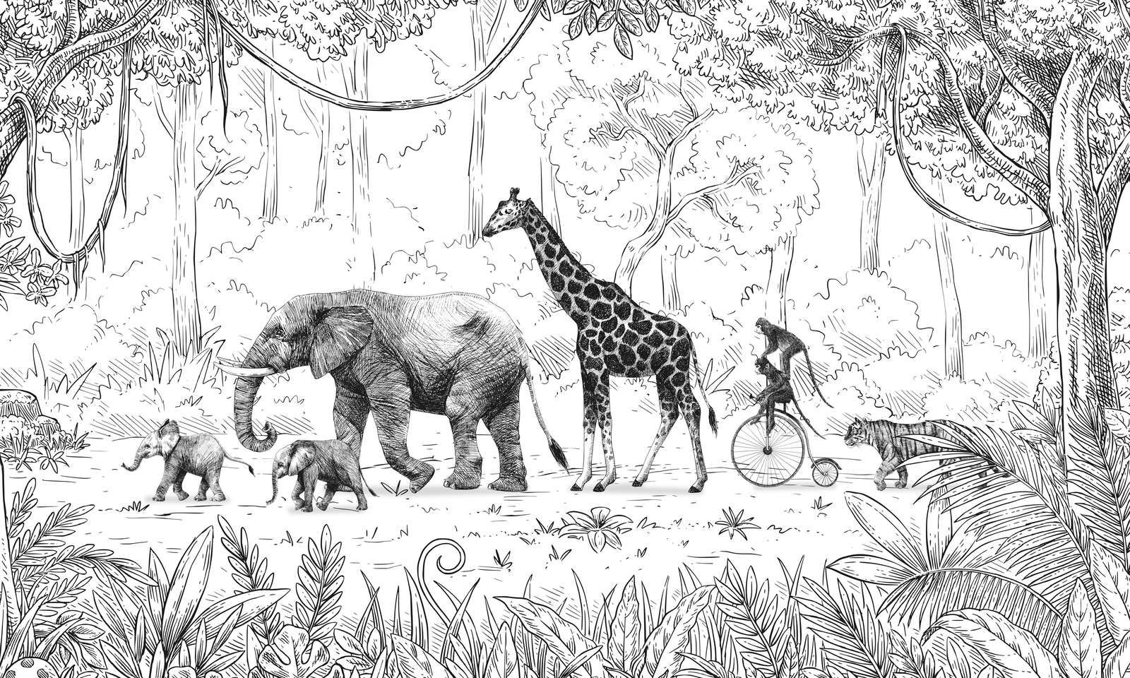 Animal Parade - BW