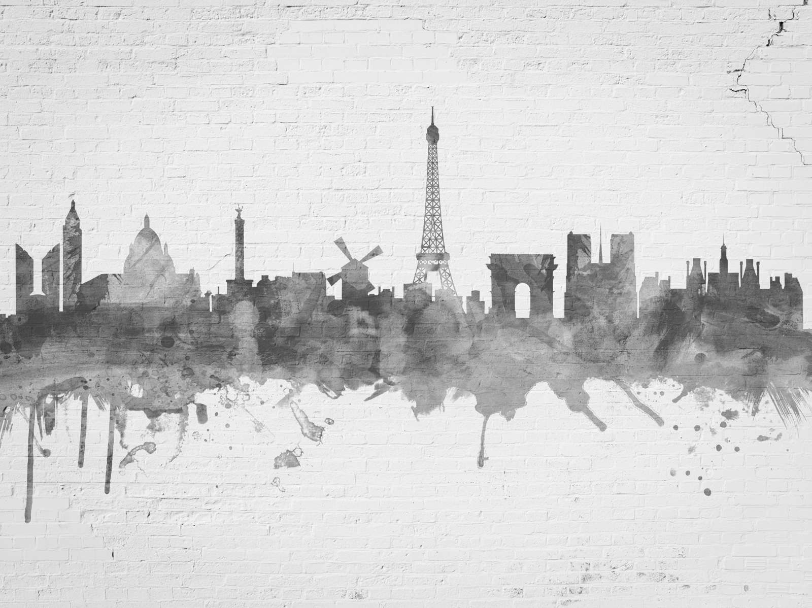 Aquarell-Skyline, Paris