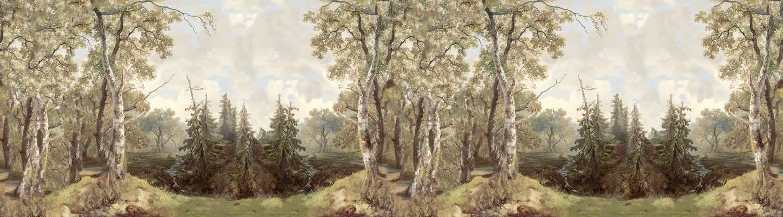 Waldlandschaft Farbpanorama