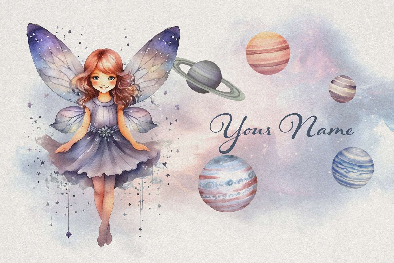 Raumelfe zwischen Planeten