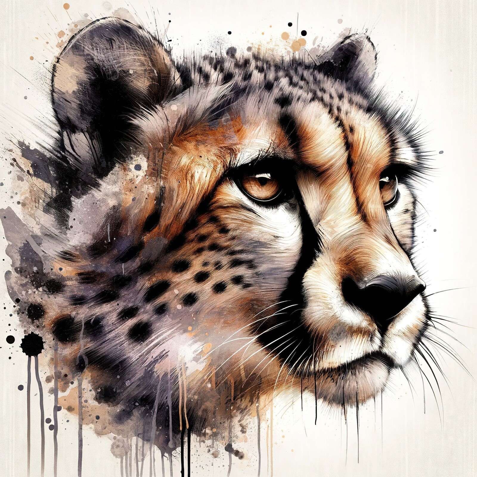 Aquarell Gepard