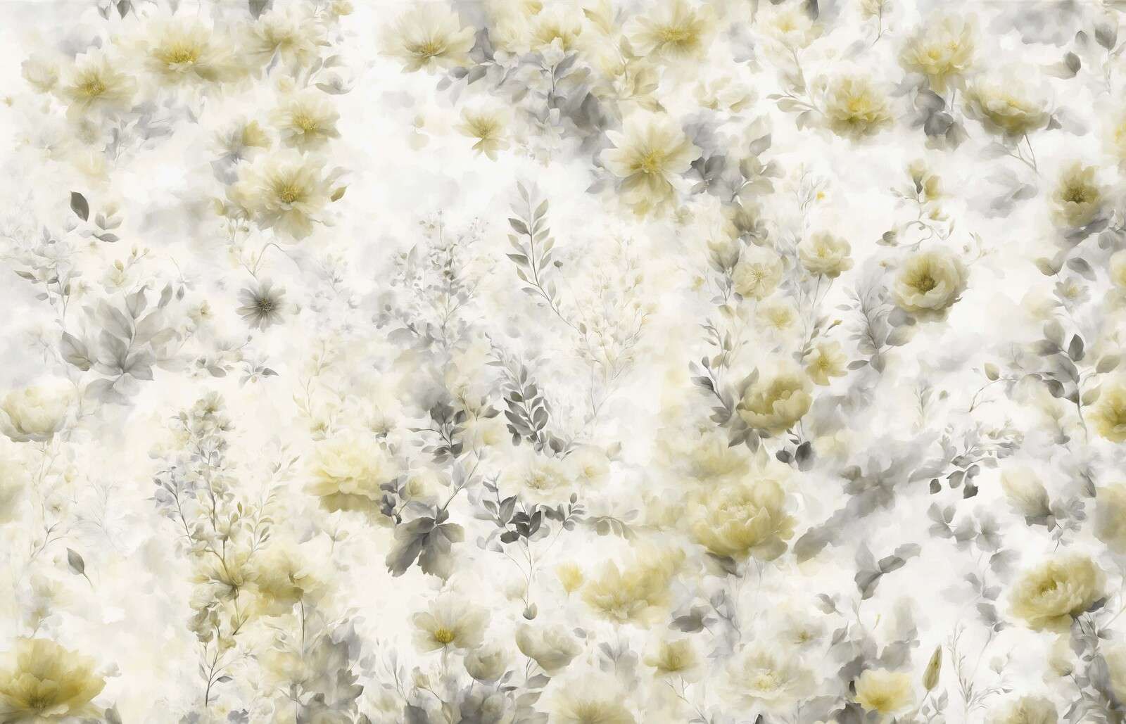 Zarte Blumenstimmung - gelb