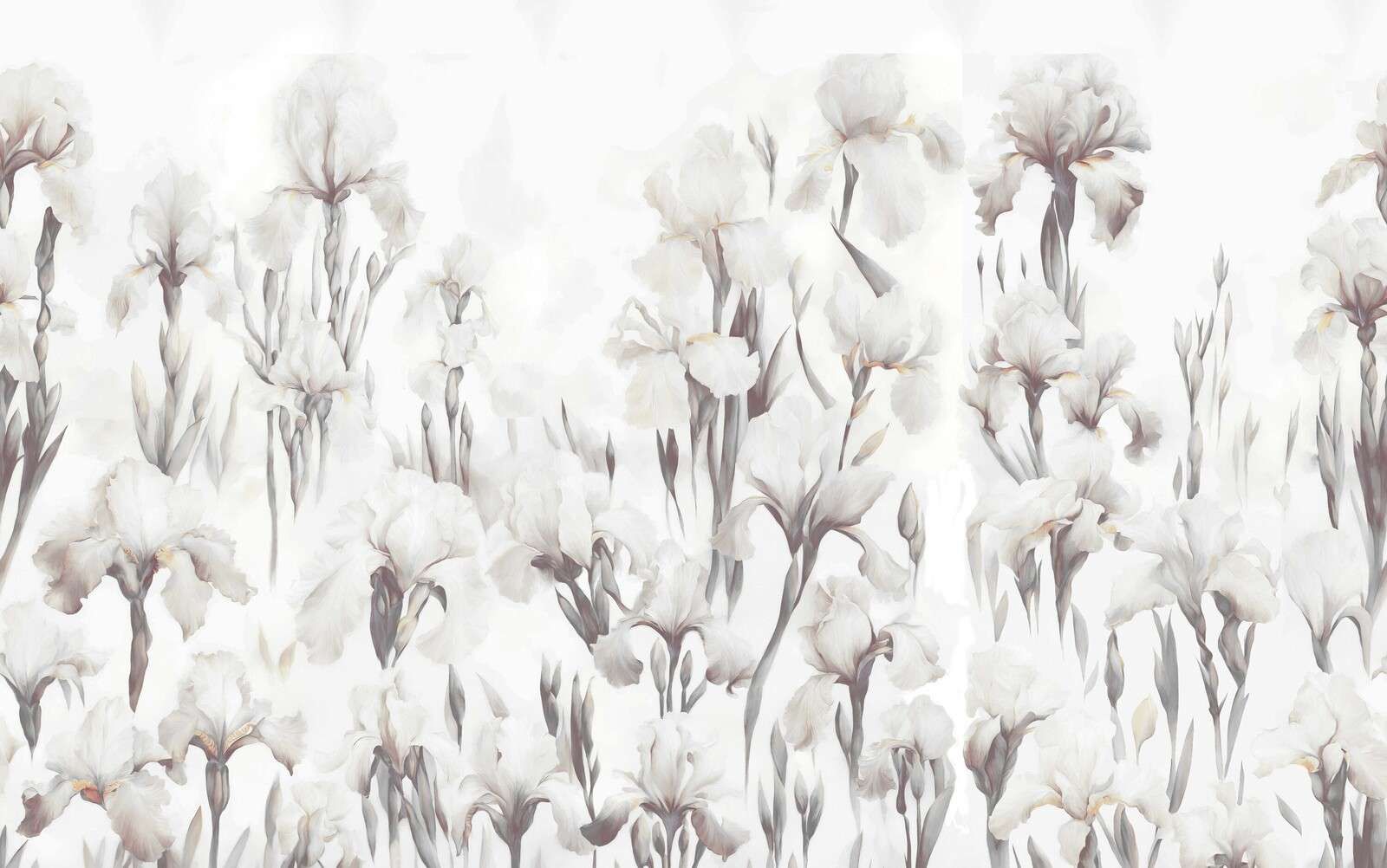 Iris tanzen nahtlos gedämpftes Beige