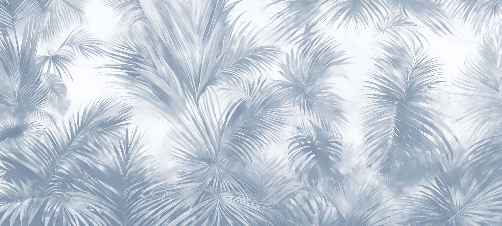 Palm Extravaganza Blau