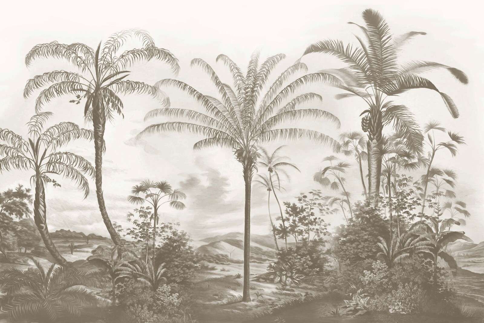 Romantische Tropen Taupe