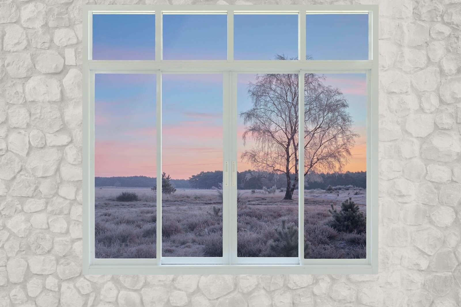 Winterlandschaft bei Morgenröte