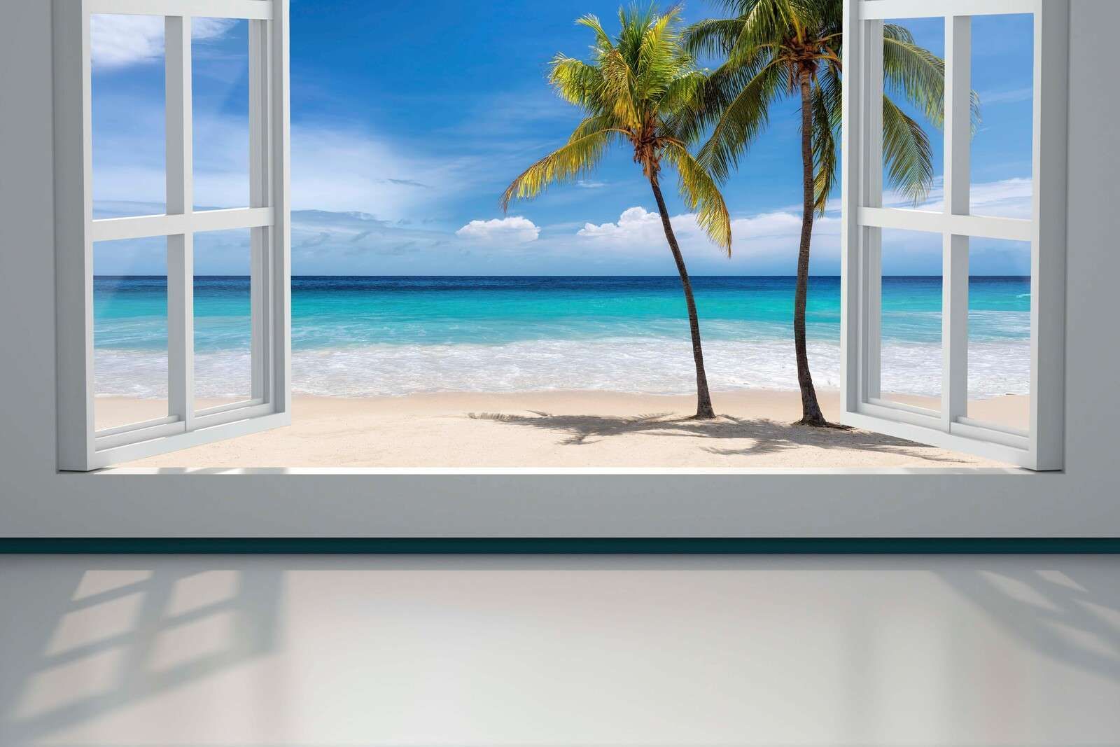 Aussicht auf tropischen Strand