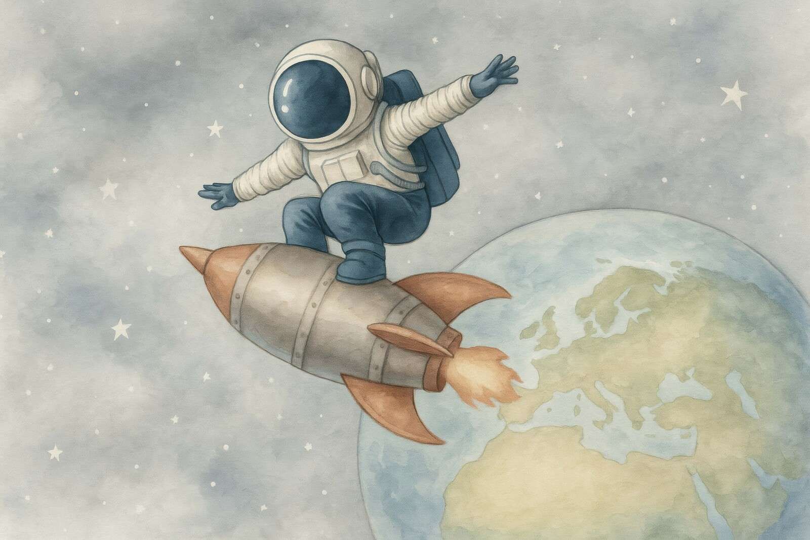 Raumabenteuer über der Erde