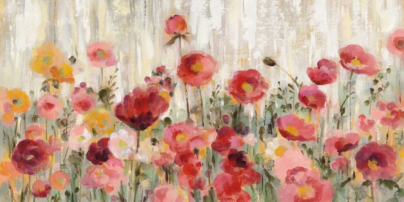 Sommerfeld voller Mohnblumen