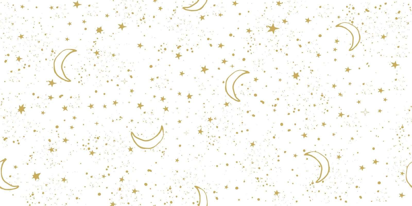 Goldenes Nachtlicht auf Weiß