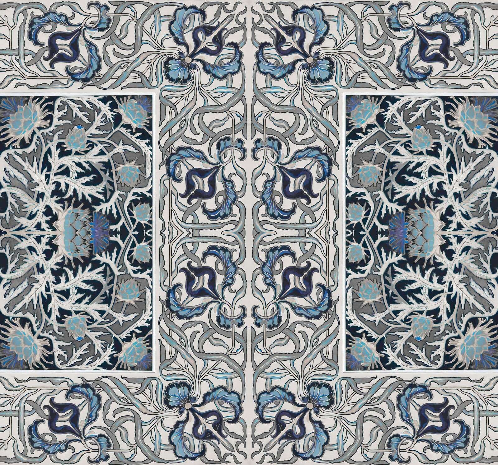 Ornamentale Blumen im Jugendstil