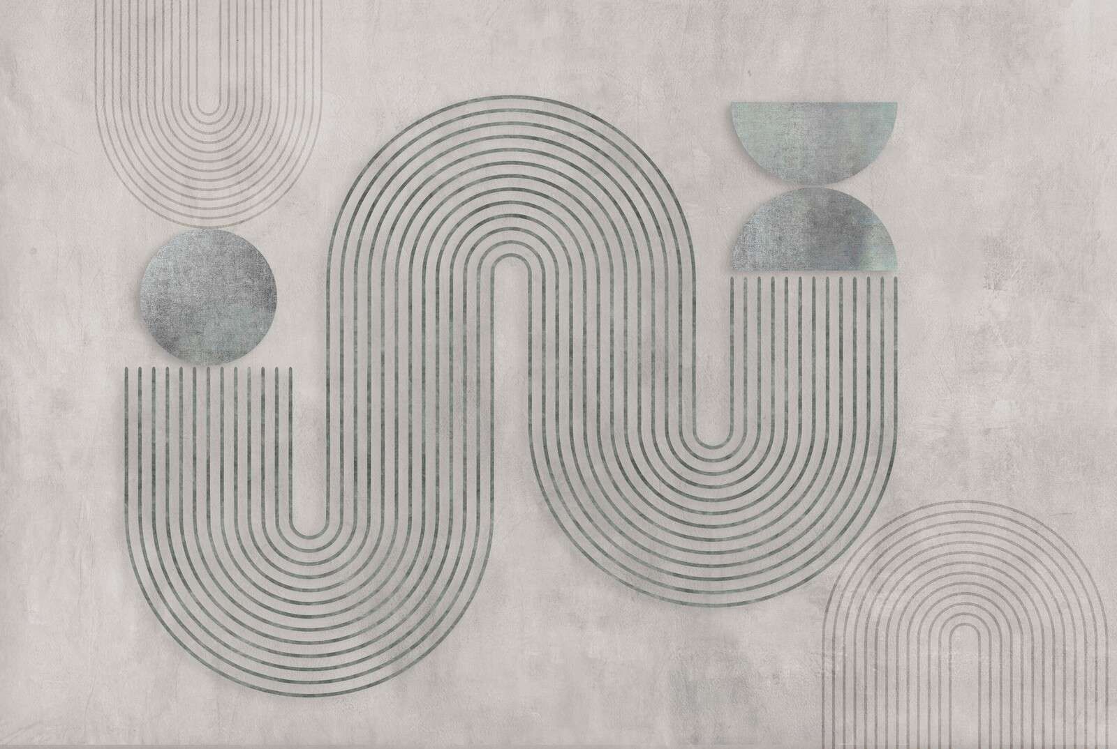 Dynamisches Gleichgewicht Moderne Kunst Grau
