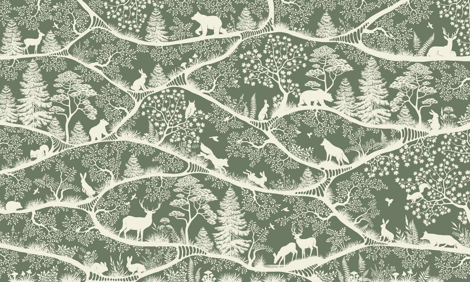 Nordic Nature - green white